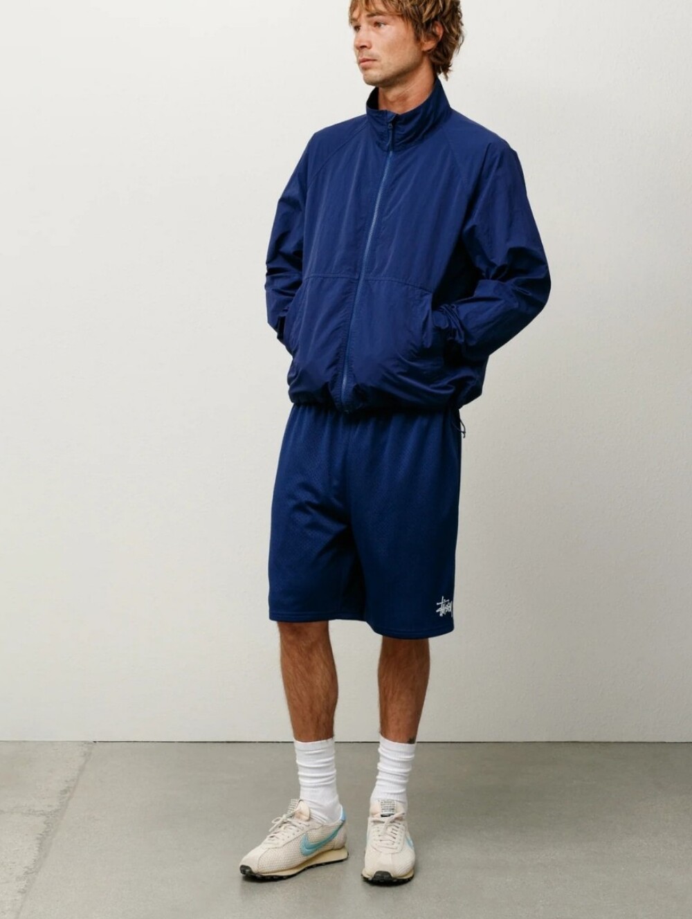 Stussy Nylon Warm Up Jacket Men’s Windbreaker size XL Unisex Unlined Relaxed NWT
